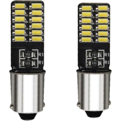 2pcs 3014 24SMD BA9S T4W Canbus Led Bulb Auto T11 T2W T3W H5W Auto Bulbs Interior Lighting white Led Interior Lamp Bulb