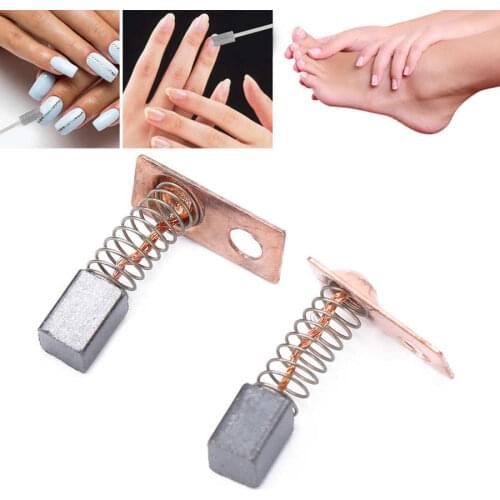 Nail Tools For Nails Carbon Steel Nail Drill Handpiece Carbon Brush Replacement Part for Electric Nail Drill Machine Nails