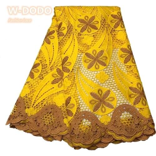 2021 High Quality Bicolor Water Soluble Applique Stereoscopic Swiss French African Tulle Lace Fabric For Dress 5yards RL1208