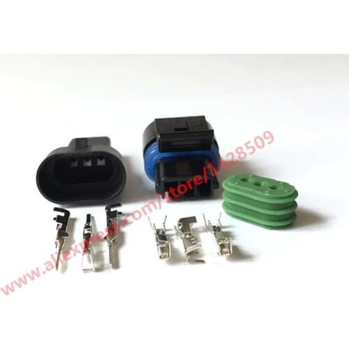 5 Sets 12162280 Female Male 3 Pin Map Sensor ND-12129946-B Connector 577 Camshaft Sensor Connector For Buick Reatta 88 89 90 91