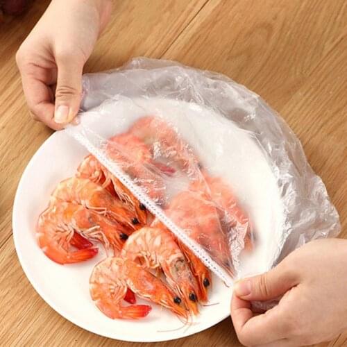 50/100pc Disposable Cling Film Cover Household Refrigerator Food Fruit Preservation Cover Dust-proof Plastic Fresh-keeping Cover