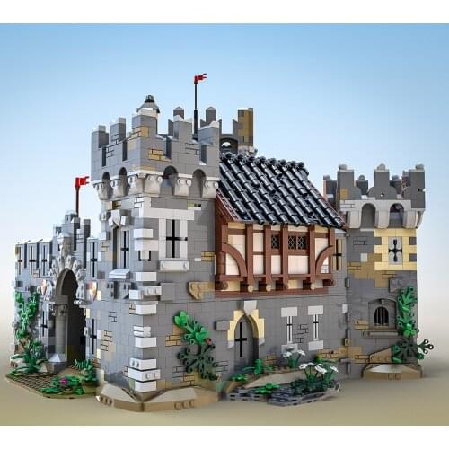 7500+Pcs MOC-68151 Lions' Castle DIY Building Block Compatible with Medieval Blacksmith Shop (Licensed by SleeplessNight)