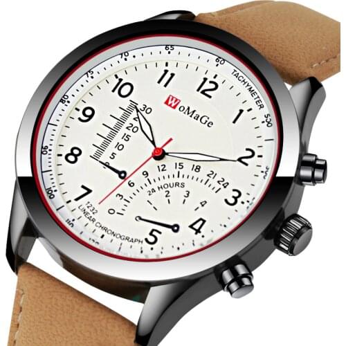 Top Brand Womage Fashion Men lady Unisex Sports Watches Quartz Watch Women Business Casual Student Wrist watch Relogio masculino