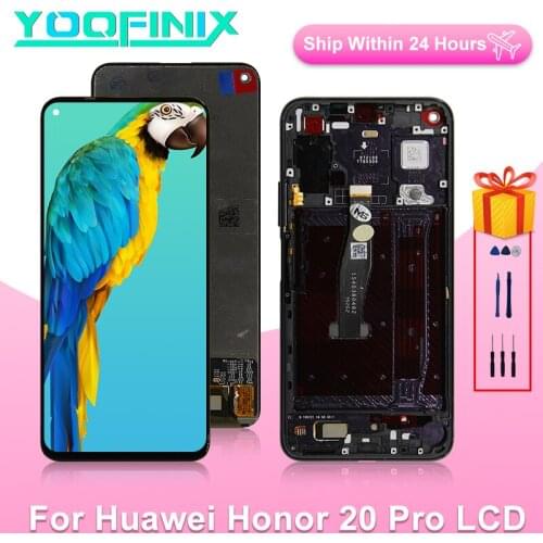 6.26" For Huawei Honor 20 Pro Display LCD Touch Screen Digitizer Display Replacement Parts For Honor 20 Pro YAL-AL10 LCD YAL-L41