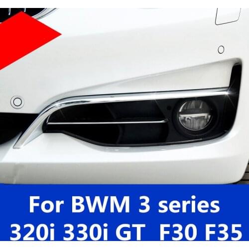 For BWM 3 series 320i 330i GT F30 F35 Front Fog Lamp Frame decoration cover trim Exterior decoration Auto Accessories