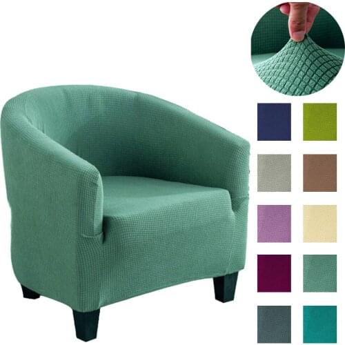 Elastic Velvet U Shape Sofa Cover Stretch Circle Chair Covers Thick Protector Universal All-inclusive Slipcovers For Living Room