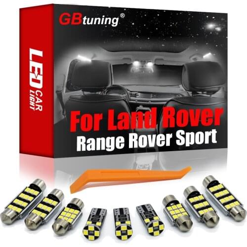 GBtuning Canbus LED 28PCS For Land Rover For Range Rover Sport (2005-2013) Vehicle Trunk Ceiling Lamp Interior Reading Light Kit