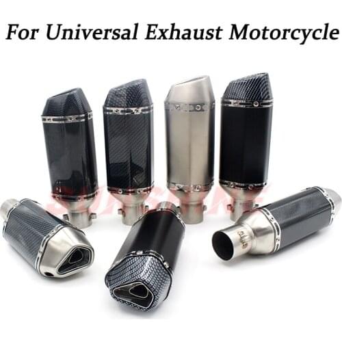 Exhaust Motorcycle Muffler Motorbike Escape Moto Modified Motorcross Pipe DB Killer For Kawasaki Z1000 Z800 MT03 Z400 NMAX155 R6