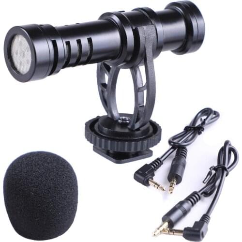 Mini DSLR Video Camera Microphone, Nicama SGM6 Condenser Cardioid Shotgun Mic for Smartphone/DSLR/Camcorder/PC for YouTube Vlog