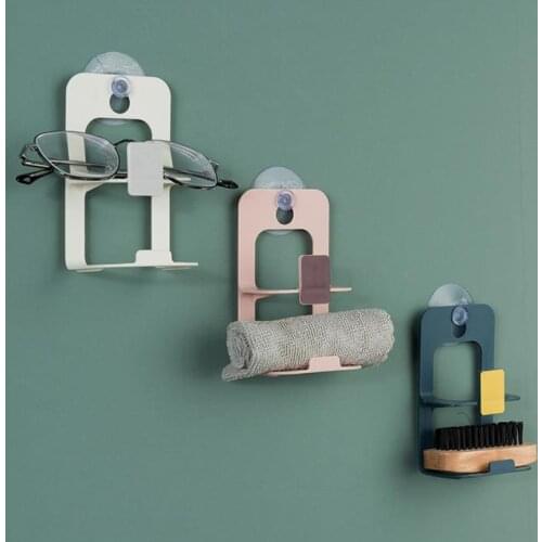 Creative Double Layer Suction Cup Sink Home Wall Decoration Hanging Tools Household Badroom Seamless Holder Racks Storage