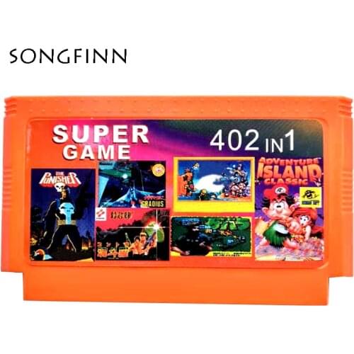 Best Gift Hot Games Cartridge 60 Pin Cart Game Card For 8 Bit Game Player 402 in 1