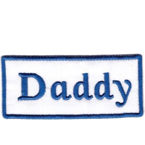 DADDY Embroidery Patches For Clothing Appliques Badge Stickers For Clothes