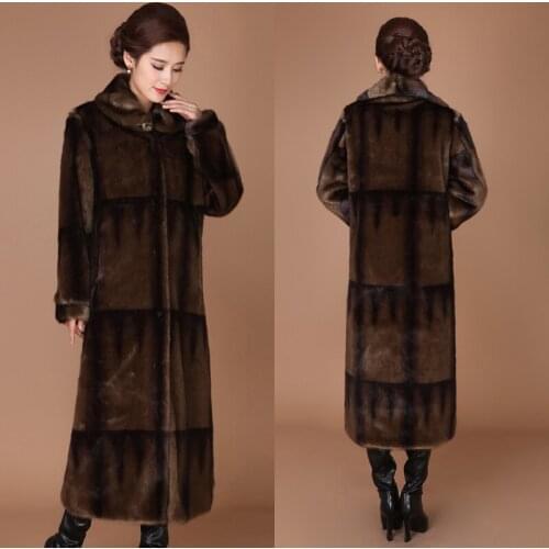 Fur Plus Size Faux Long Winter Coat Women Clothes 2020 Womens Jackets Coats Womens Clothing Casaco Feminino KJ202