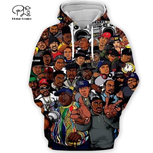 PLstar Cosmos 90s Legend Rapper B.I.G Tupac Casual Pullover Man/Women Harajuku Streetwear 3DPrint Zipper/Hoodies/Sweatshirts A1