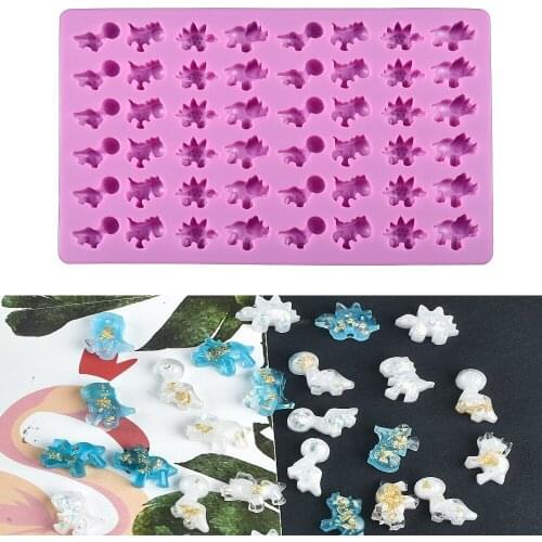 Transparent Cute Cartoon Little Dinosaur Turtle Silicone Molds Animal Epoxy Resin Mold For DIY Kids Toys Handmade Crafts Jewelry