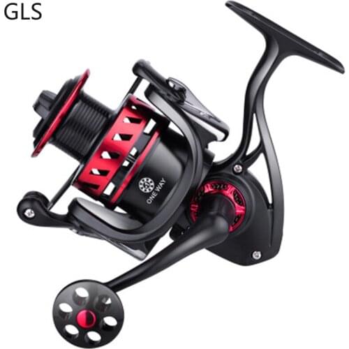 GLS NEW Series Aluminum Alloy Body Spinning Reel 1000-7000 Metal Spool 5.1:1/5.5:1/4.7:1 Gear Ratios Saltwater Fishing Reel