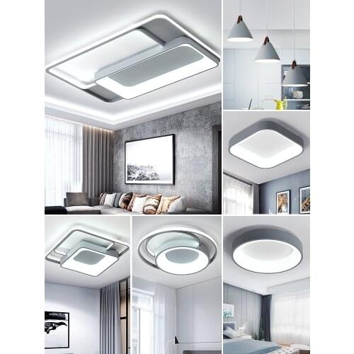 Living room lamp LED ceiling lamp simple modern atmosphere family northern Europe three bedrooms two bedrooms dining room lamp
