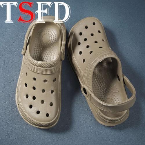 Clogs Shoes Men Slippers Summer Breathing Beach Hollow Out Mens Sandals Comfortable Outdoor Youth House Slippers Man Slipper AB
