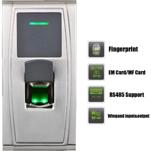 TCP IP RS485 USB Outdoor IP65 Waterproof 125KHZ RFID Biomtric Fingerprint Time Attandance Access Control device
