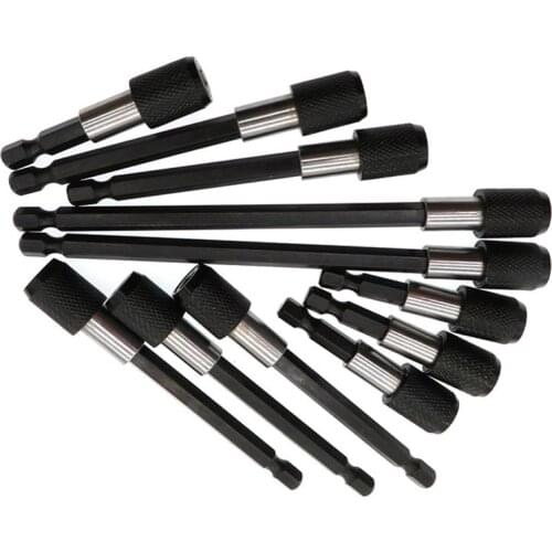 Onnfang 1/4 Inch Quick Hex Shank Release Screwdriver Magnetic Bit Holder 60mm 100mm 150mm Extension Rod Tools For Electric Drill