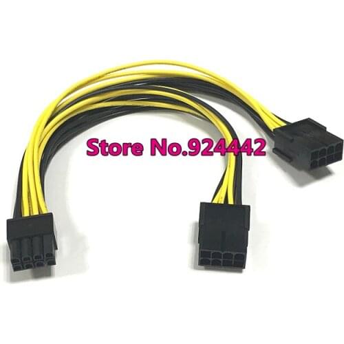 PCI-E PCI Express Graphics Video Card GPU 8Pin male to Dual 2x 8Pin female Splitter Power Y Cable Cord 18AWG Wire 20cm