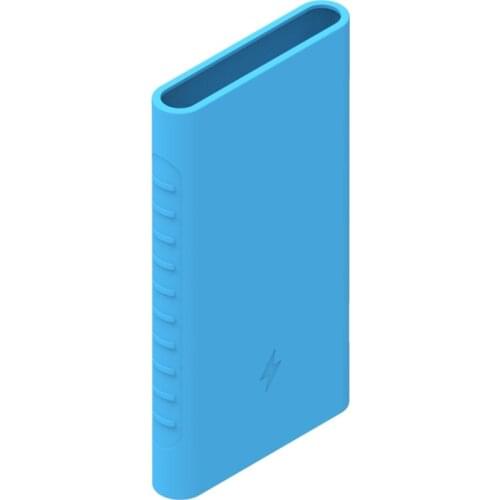 Silicone Powerbank Protection Case Cover Skin for Xiaomi Xiao Mi 10000mAh Power Bank 2 Accessory capa caso capinha 2-10000mAh