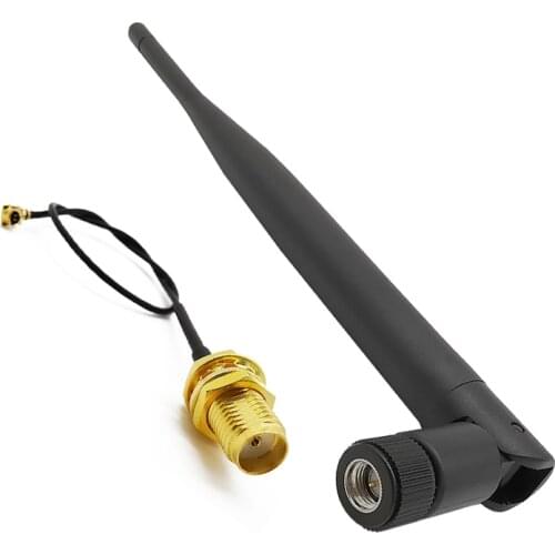 1Set 915MHz Antenna 5dbi SMA Male 915 MHz antena antenne SMA Plug 915MHz 5DB WiFi antenna + 15CM SMA Female to IPX 1.13 Cable