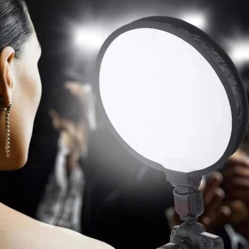 40CM Portable Foldable Round-shape Speedlite Softbox Diffuser for Camera Flash Light Softbox Diffuser