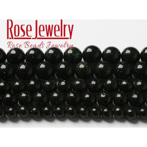 Natural Green SandStone Beads Round Loose Stone Beads For Jewelry Making DIY Bracelets Accessories 4 6 8 10 12mm 15" Wholesale