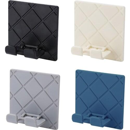 Household Multifunctional Storage Holders Racks Wall Hanging Hook Saving Racks Self Adhesive Folding Socket storage rack hanger