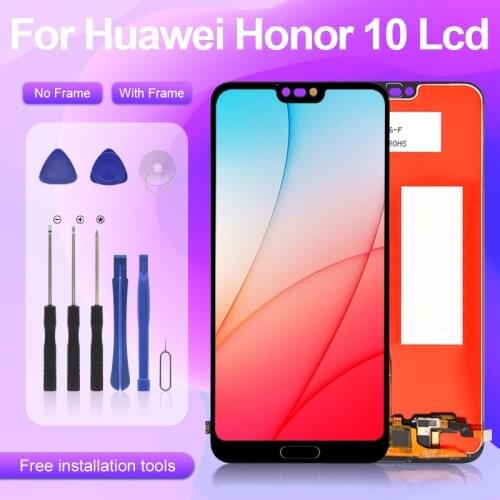 Catteny Promotion Display For Huawei Honor 10 LCD COL-L29 With Touch Screen Assembly Free Tools With FingerPrint Free Shipping