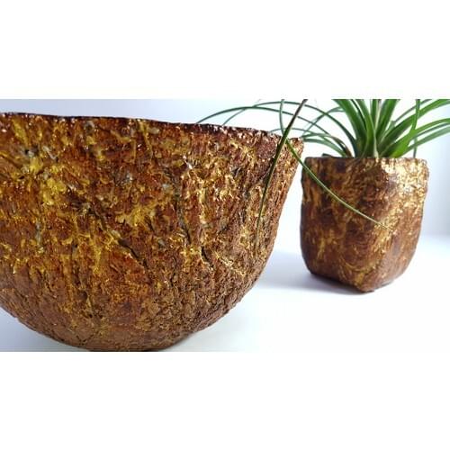Flower pot Decorative 2'li Concrete Flower Pot