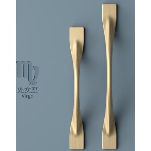 Door Knob Zinc Alloy American Modern Simple Wardrobe Handle Nordic Cabinet Door Drawer Handle Shoe Cabinet Furniture Handle