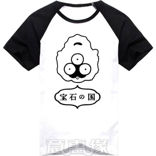 New Land of the Lustrous Phosphophyllite Diamond T-shirt Cosplay t-Shirt Anime Cotton Tees unisex