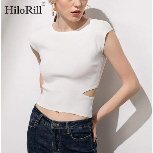HiloRill Women's Knitted T-shirts