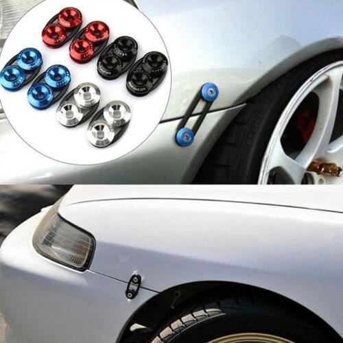 Chrome Quick Release Fasteners For Front Bumpers Rear Surrounds Bumpers Ring JDM Reinforcement F6R9