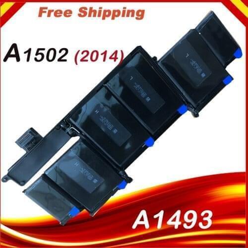 HSW New Laptop Battery FOR Apple Macbook Pro Retina13-INCH A1502 (2013 2014 Year) A1493 11.34V 71WH Wholesales fast shipping