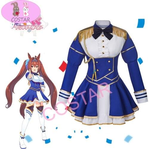 Anime Comic Umamusume Pretty Derby Daiwa Scarlet Cosplay Costumes Special Week COS Women Dress Socks Bow Accessories Halloween