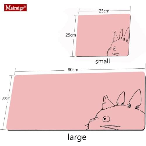 Totoro Kawaii Mouse Pad Gamer Computer Mouse Pad Gaming Mouse Mat 30x80cm Mouse Pad Cute Pink Large Mousepads Desk Accessory Pad