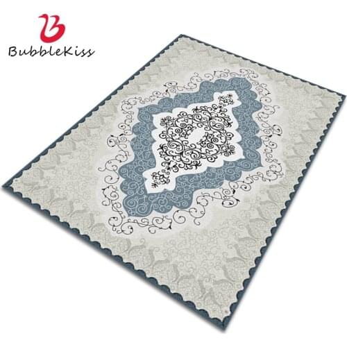 Bubble Kiss European Style Carpets For Living Room Retro Flower Pattern Area Rugs Fashion Home Decor Bedroom Anti Slip Floor Mat