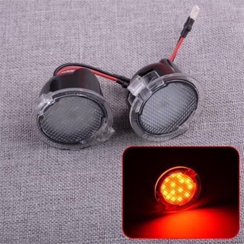 1 Pair Car Side Mirror Puddle Light Lamp 12V Fit For Ford Edge Mondeo Fusion Gen Flex SEL Explorer Everest Expedition Taurus