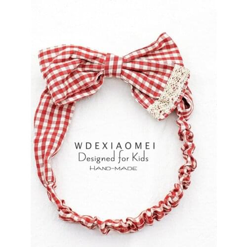 New Baby Girls Bow Headband Toddler Infant Turban Elastic Headwrap Cotton Lace Bowknot Hair Band Hairbands Kids Hair Accessories