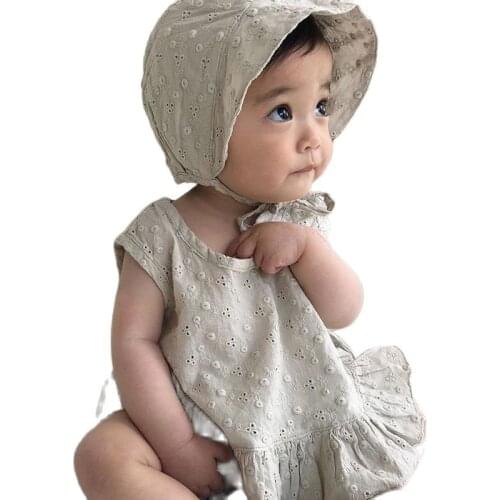 MILANCEL 2021 baby clothes set elegant embriodery baby clothes toddler girl outfit baby vest and shorts with hat 3 pieces set