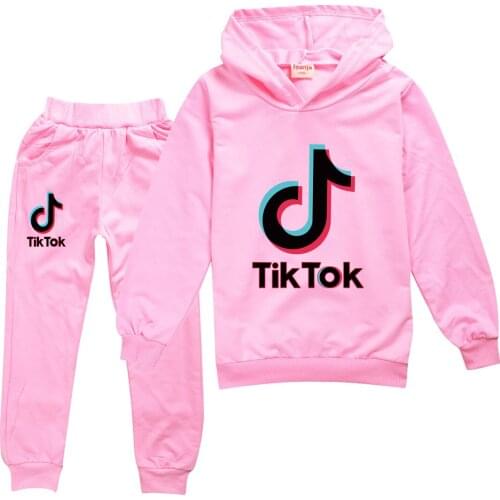 TIK TOK Fashion Kids Hoodies for Girls Childrens Sweatshirt for Boys Girls SweatShirt Child Boy Hoodies Clothes pant set