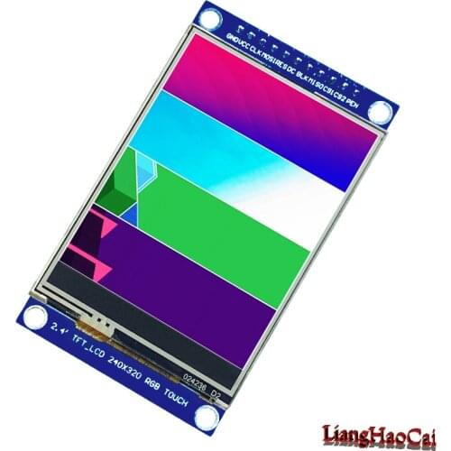 SPI module 2.4 inch LCD display panel All color LED Backlight No need Connect 2.54mm spacing single row pin XPT2046 Touch chip