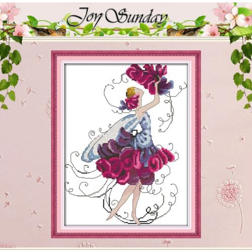Cockscomb Fairy Patterns Counted Cross Stitch 11CT 14CT Cross Stitch Sets Wholesale Cross-stitch Kits Embroidery Needlework