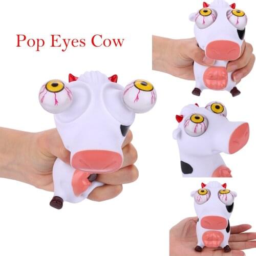 Novelties Toy New Sale Lovely Cows Squeeze Vent Toys Anti Stress Reliever Fun Gift Toy Ball Vomitive Squeeze Funny Toyss L1218