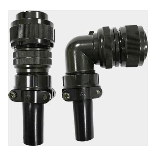 New original aviation plug angled straight servo motor power plug 22-22S 4 core For FANUC