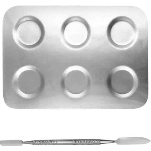 Make Up Palette with Double Spatula Made of Stainless Steel for Cosmetics And