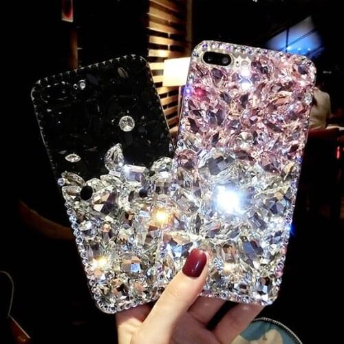 Super Shockproof Clear Soft Case for iPhone 5 5S 6 7 8 Plus 6SPlus 8Plus X XR XS 11 Pro MAX Diamond Luxury Cell Phone Back Cover